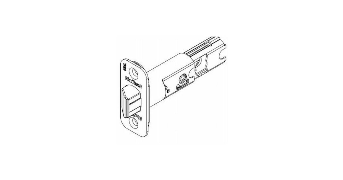 Kwikset 822465 RCAL Adjustable Backset Plain Latch