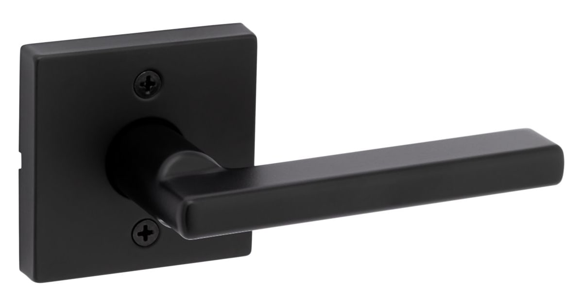 Stone Harbor Hardware Turin - Manija Para Puerta Con Roseta Cuadrada Pestillo De Paso Pasilloarmario Niquel Satinado