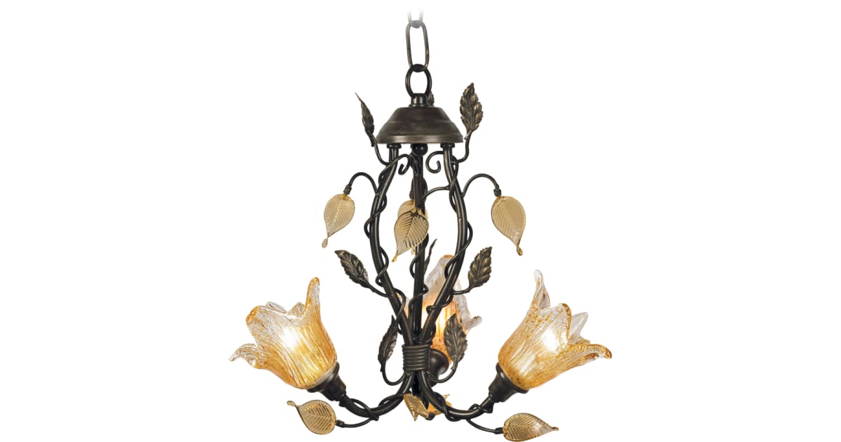 Landmark Lighting 353-DB Three Light Up Lighting Mini Chandelier from ...