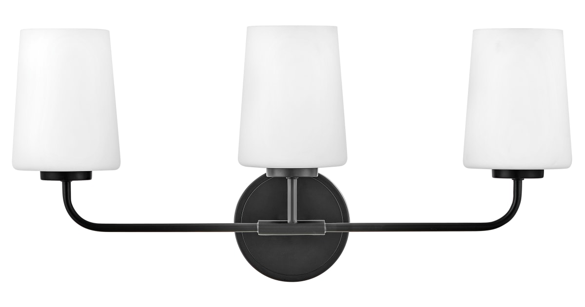Lark 853453BK Kline 3 Light 24" Wide Bathroom Vanity Light