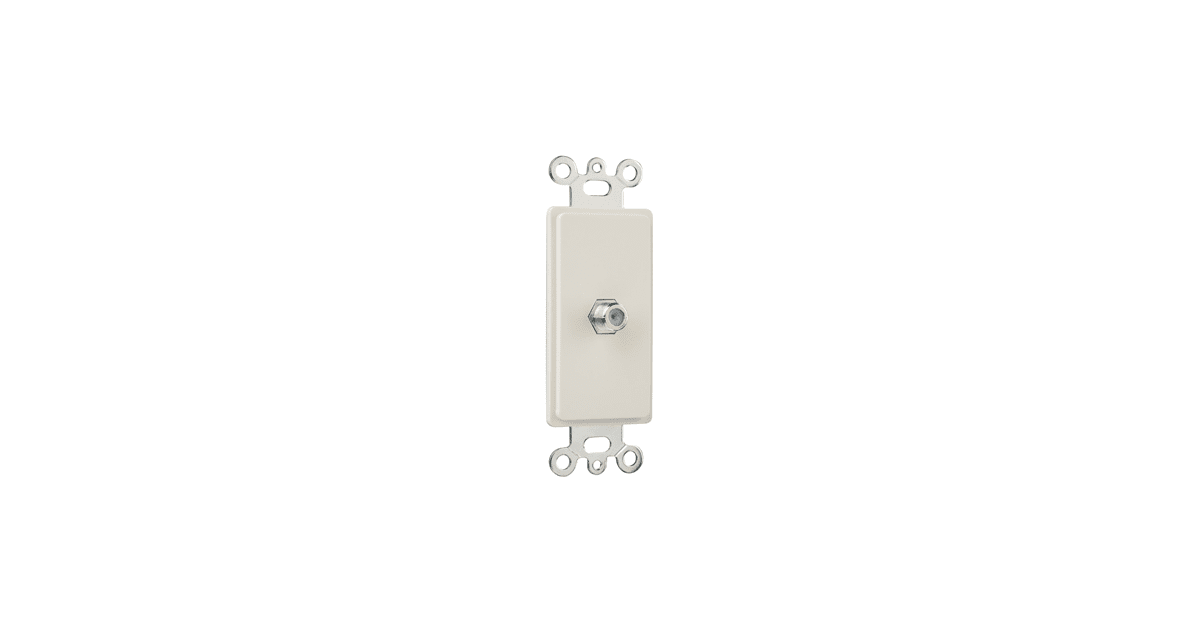 Legrand 26CATVLA On Q Decorator Insert F Type Coaxial Connector Legrand 26catvla on q decorator insert f type coaxial connector