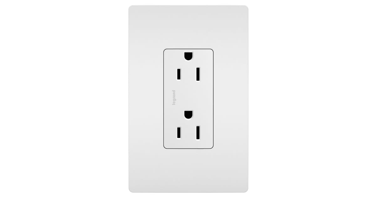 Legrand 885TRSW radiant 15 Ampere Tamper-Resistant Self-Grounding ...