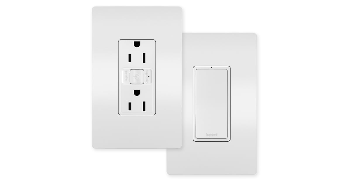 Tresco L-R1020SWA-1 120VAC 20A Swidget Outlet, w/o Insert - White