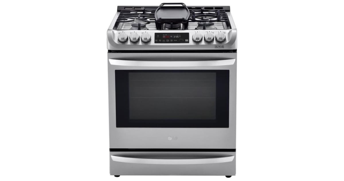 LG LSD4913ST 30 Inch Wide 6.3 Cu. Ft. Slide In Dual Fuel
