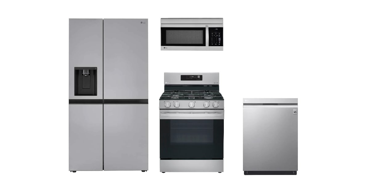 LG LGKITCHENPKG11222 36" Wide 27 cu. ft. Side by Side
