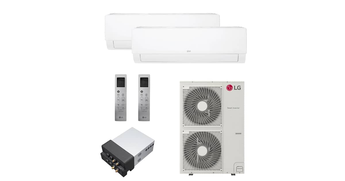 LG KUMXB541A 2-KNMAB241A 50.5K BTU Cooling / 58K BTU Heating 20.6 SEER2 ...