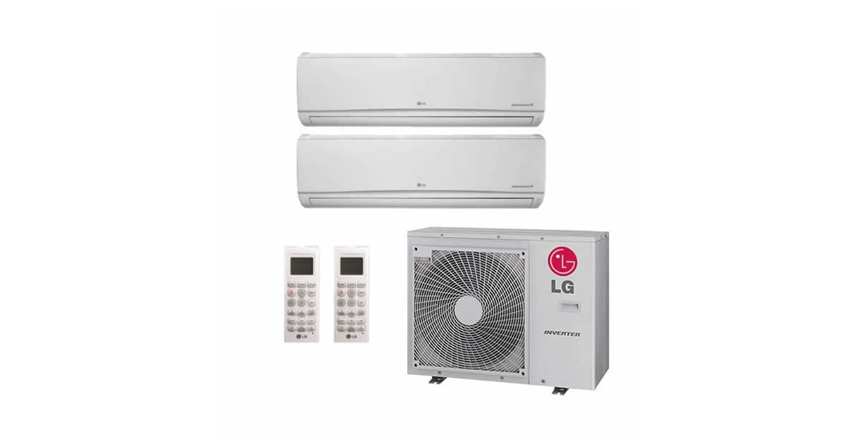 Lg Mini Split Dual LG L2L24W07240000 Multi F Series 24K BTU Cooling / 26K BTU Heating 21 ...