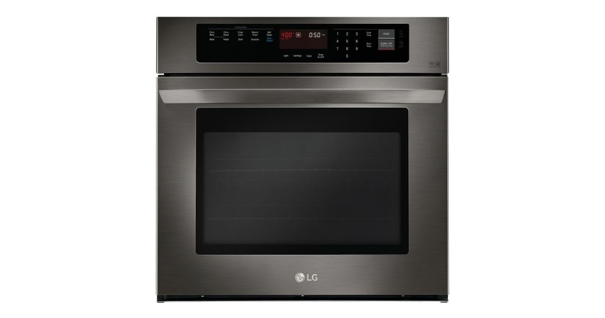 LG LWS3063BD 30 Inch Wide 4.7 Cu. Ft. Electric Single Wall Oven with ...