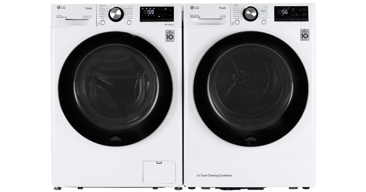 LG WM1455HWADLHC1455W 24 Inch Wide 2.4 Cu. Ft. Front Load