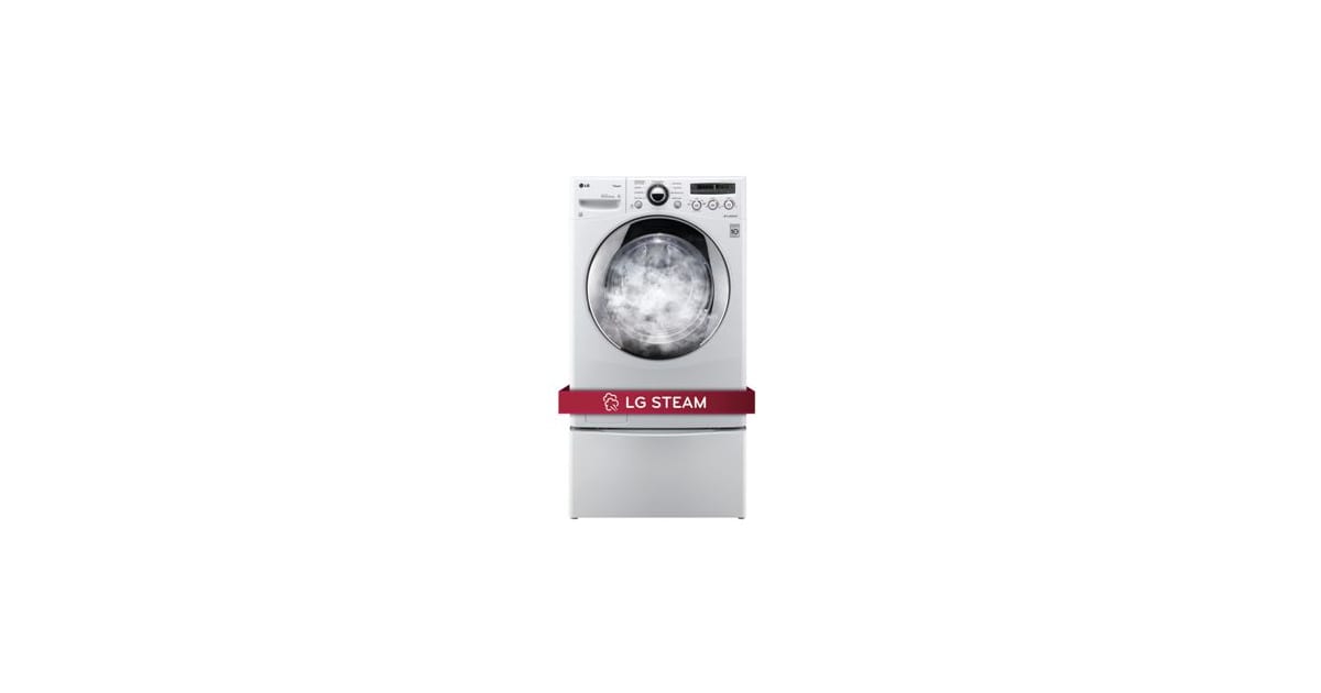 LG WM2650HRA 27 Front-Load Washer with 3.6 cu. ft. Capacity, 9 Wash  Cycles, 9 Options, Steam Option, Load Size Sensing, ColdWash Technology and  Dual LED Display: Wild Cherry Red