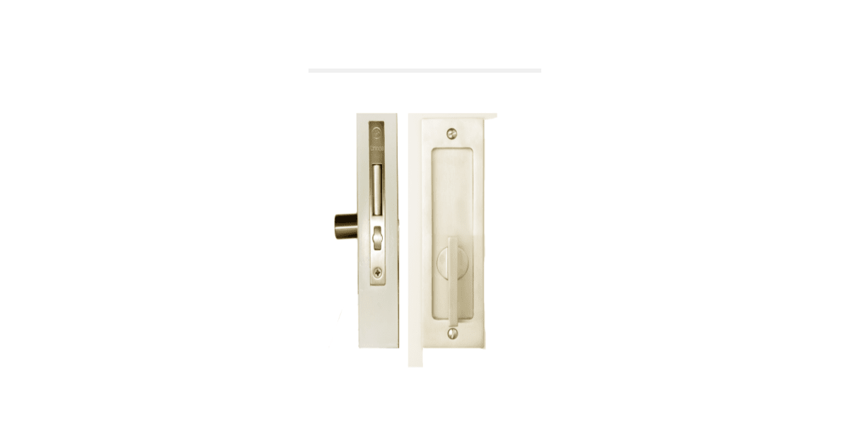 Linnea PL-160S Square Privacy Pocket Door Lock PL-160S-PR-SSS-ST-PR 