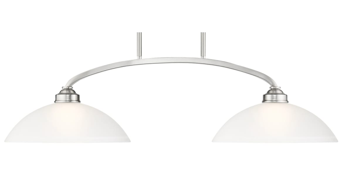 Livex Lighting 4222-91 Somerset: Lampada A Sospensione Per Billard E Isola, Nichel Spazzolato