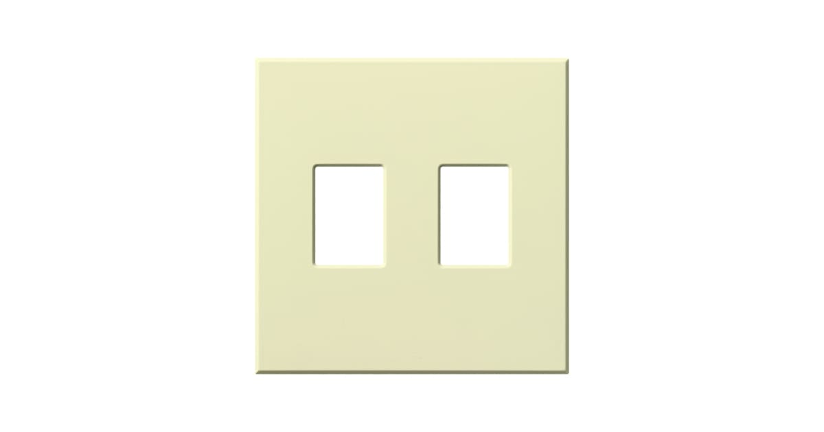 Lutron VWP2AL Architectural Two Gang wall plate for Two
