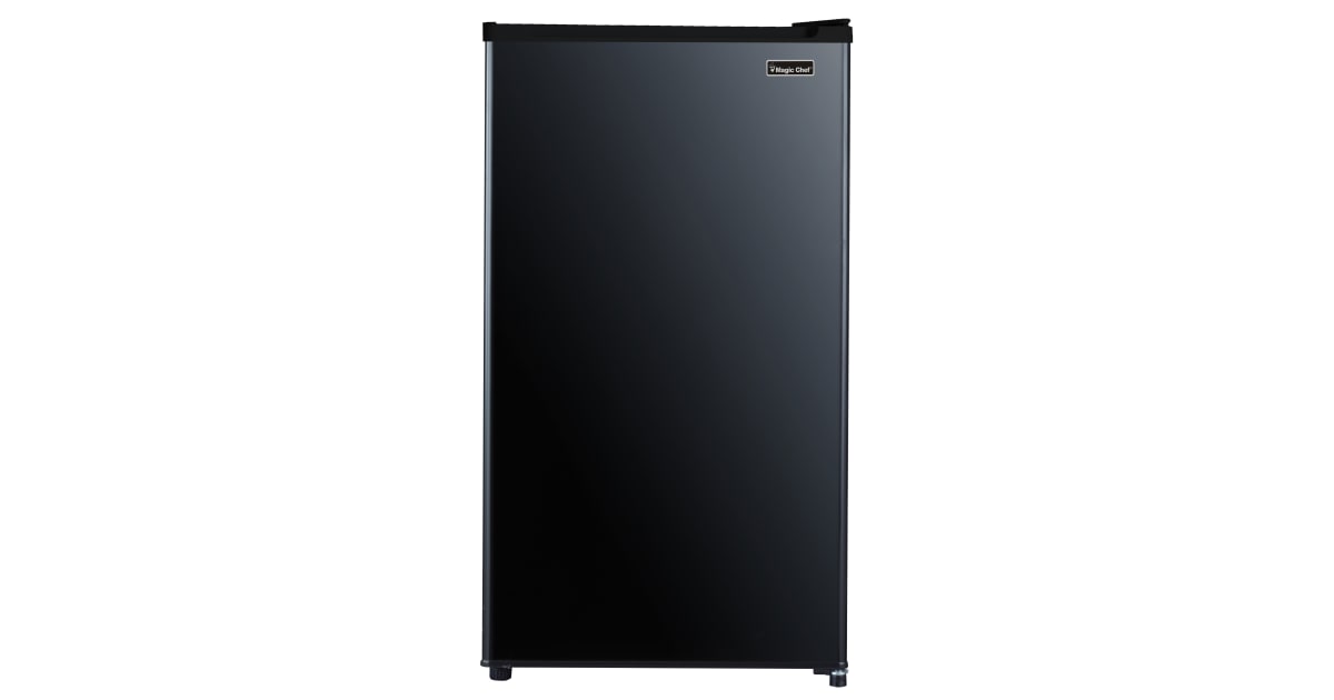 Magic Chef MCAR320BE New 3.2 Cu. ft. Mini Fridge Black with Freezerless  Design, 18 Assembled Width 