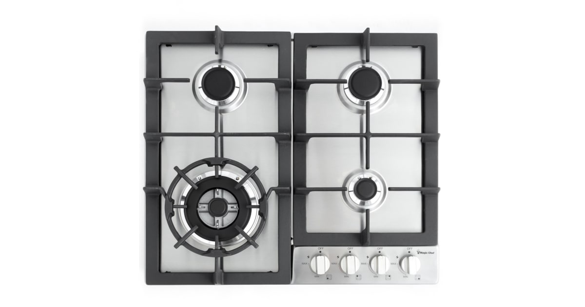 Chef 4 burner gas cooktop clearance
