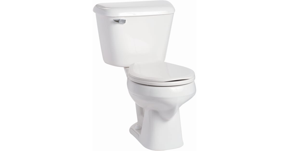 Mansfield 130.160.WHT Alto 1.6 GPF TwoPiece Round Toilet