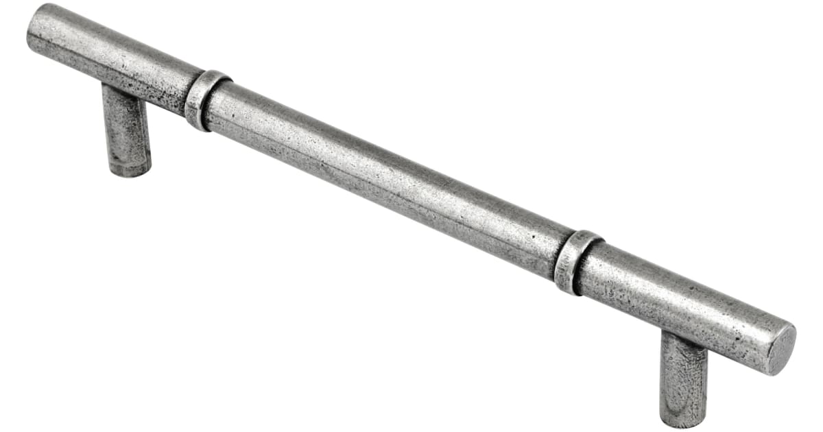 Manzoni mf6597 160 fep isla 6 5 16 inch center to center pewter bar