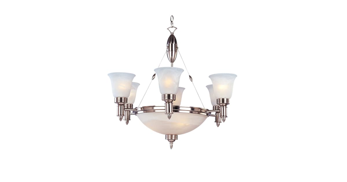 Maxim 11006SN 9 Light Up / Down Lighting Chandelier from the Fairfax ...