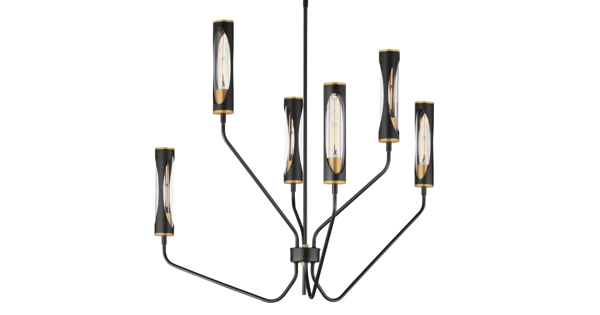 Maxim 16176CLBKAB Regent 6 Light 36