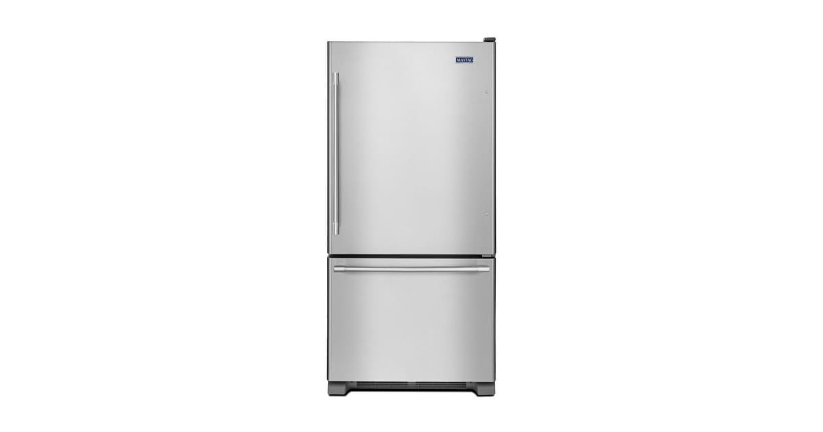 30-inches wide Bottom-Freezer Refrigerator with SpillGuard™ Glass Shelves -  18.7 cu. ft. Stainless Steel WRB329DMBM, Whirlpool