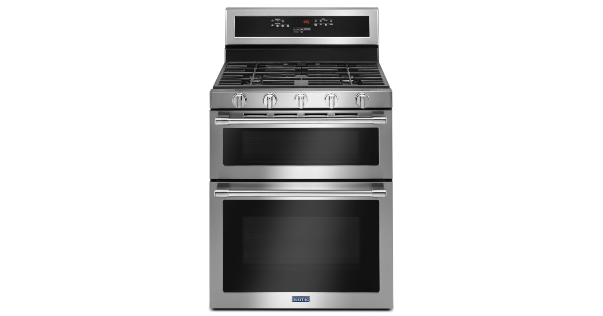 MGT8800FZ by Maytag - 30-Inch Wide Double Oven Gas Range With True  Convection - 6.0 Cu. Ft.