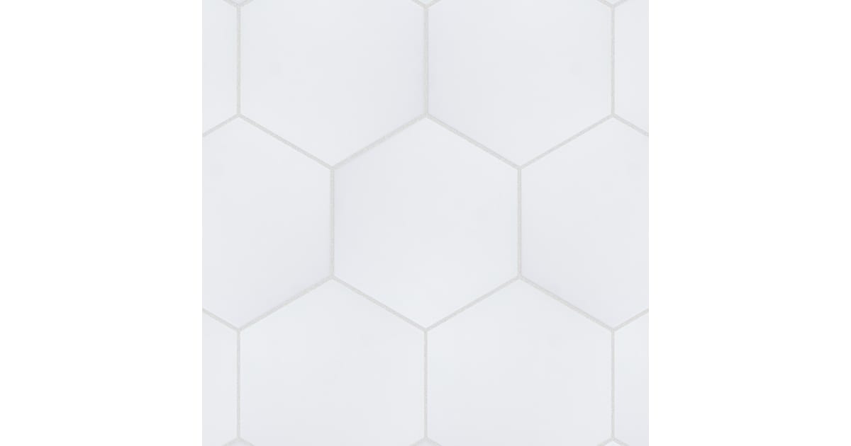 Merola Tile FBT9HXBL Horizon Hex 8 in. x 9 in. Hexagon Floor and Wall ...