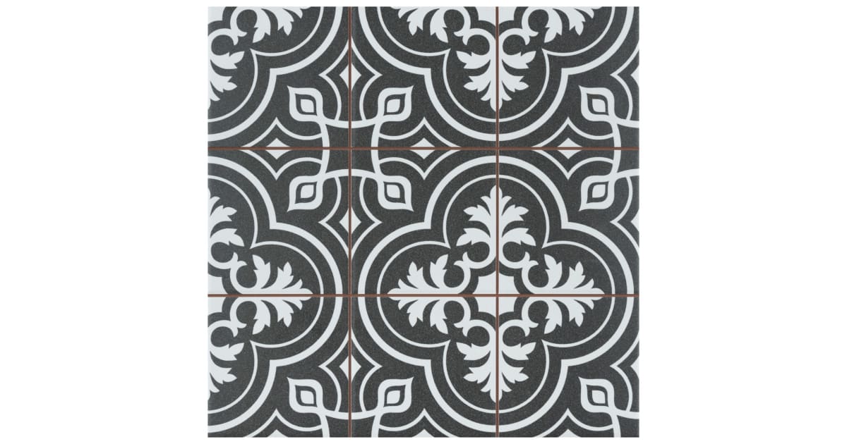 Merola Tile Rug Merola Tile FPEHMVBK-SAMPLE Sample Only of FPEHMV | Ferguson Home