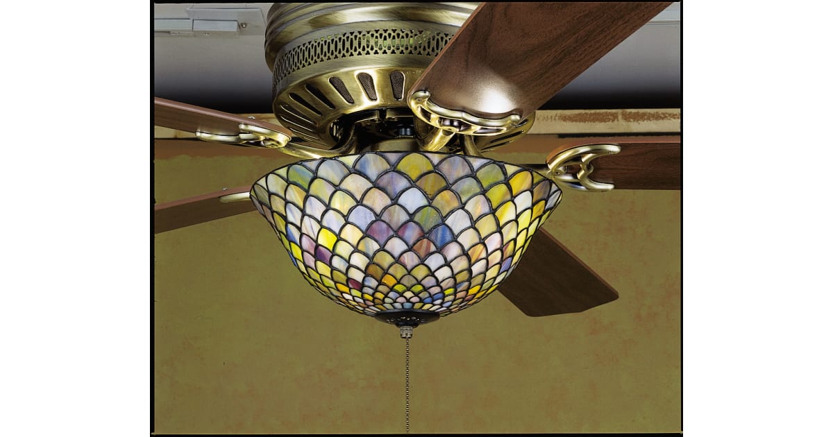 Meyda Tiffany 27451 Stained Glass / Tiffany Fan Light Kit
