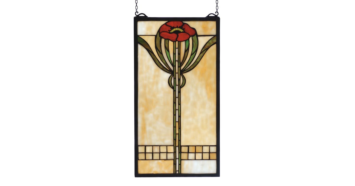 meyda stained glass window panel