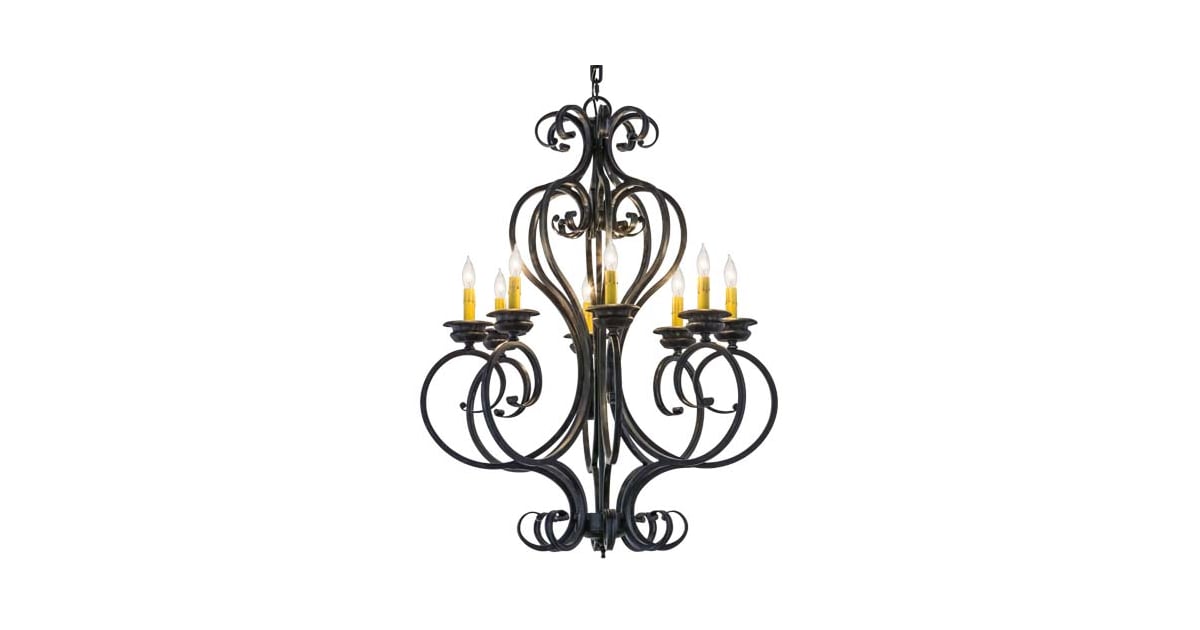 Meyda Tiffany 156713 Fernando 8 Light 28" Wide Taper Candle Style ...