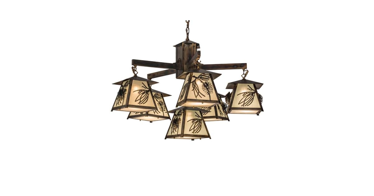 Meyda Tiffany 170863 Scotch Pine 6 Light 40