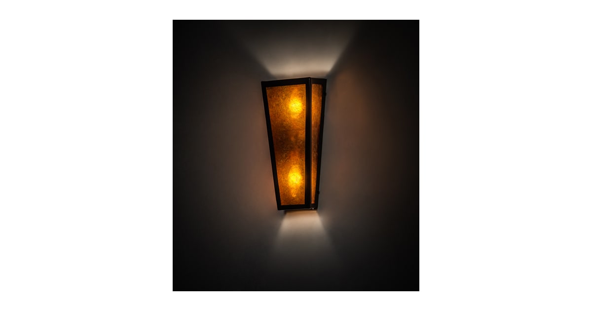 Meyda Tiffany 224389 Craftsman 2 Light 13 quot Tall Wall Sconce Build com