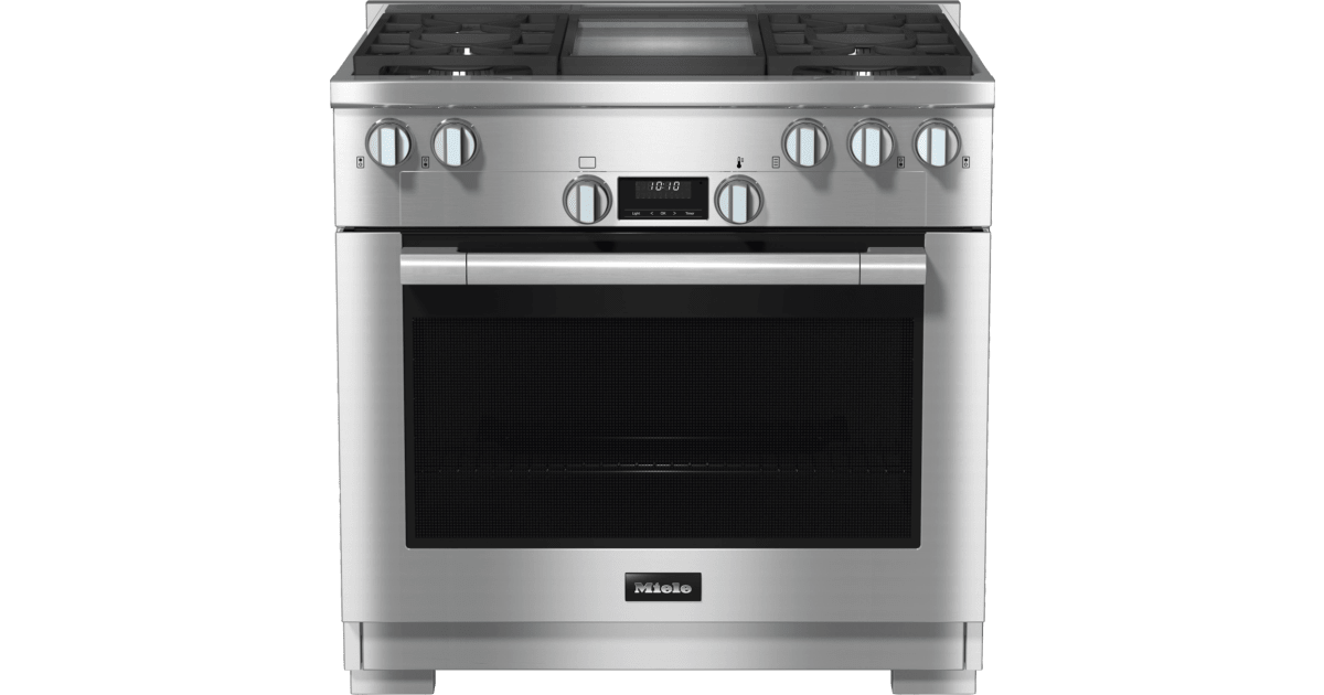 Miele HR11363GAGGD 36 Inch Gas Range with Direct Select