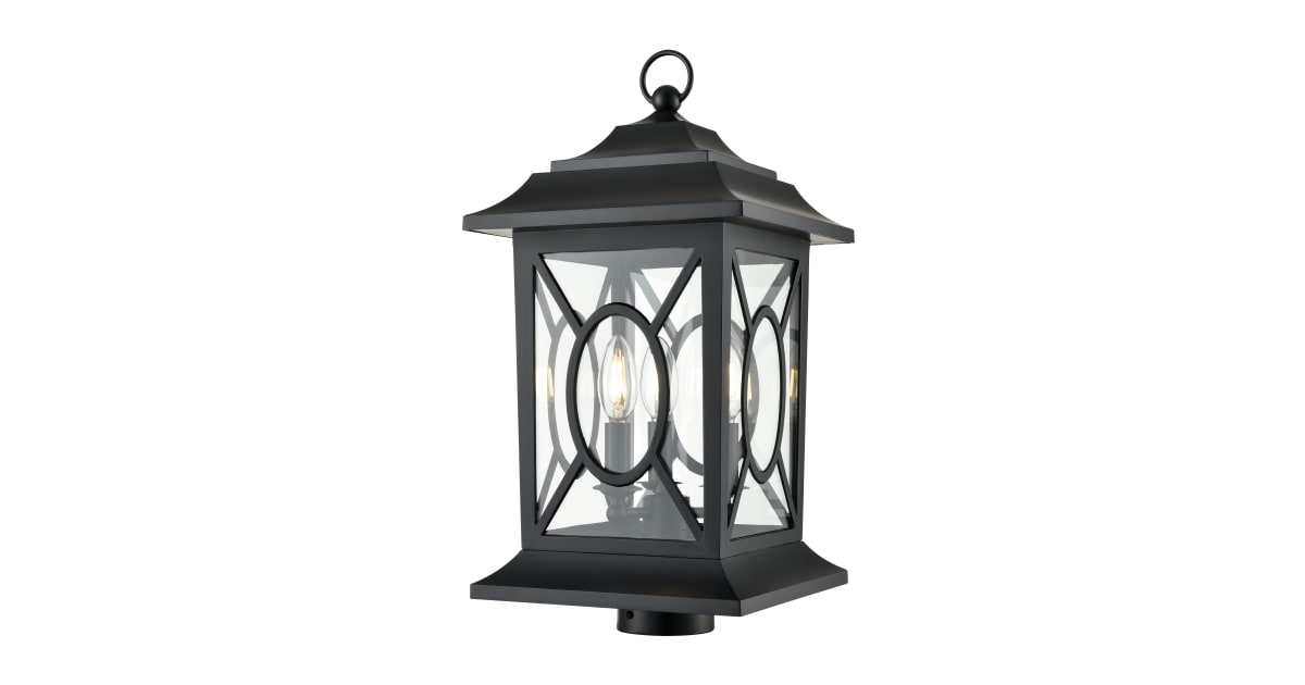 Millennium Lighting 85105-PBK Allbert 3 Light 20" Tall Post Light ...