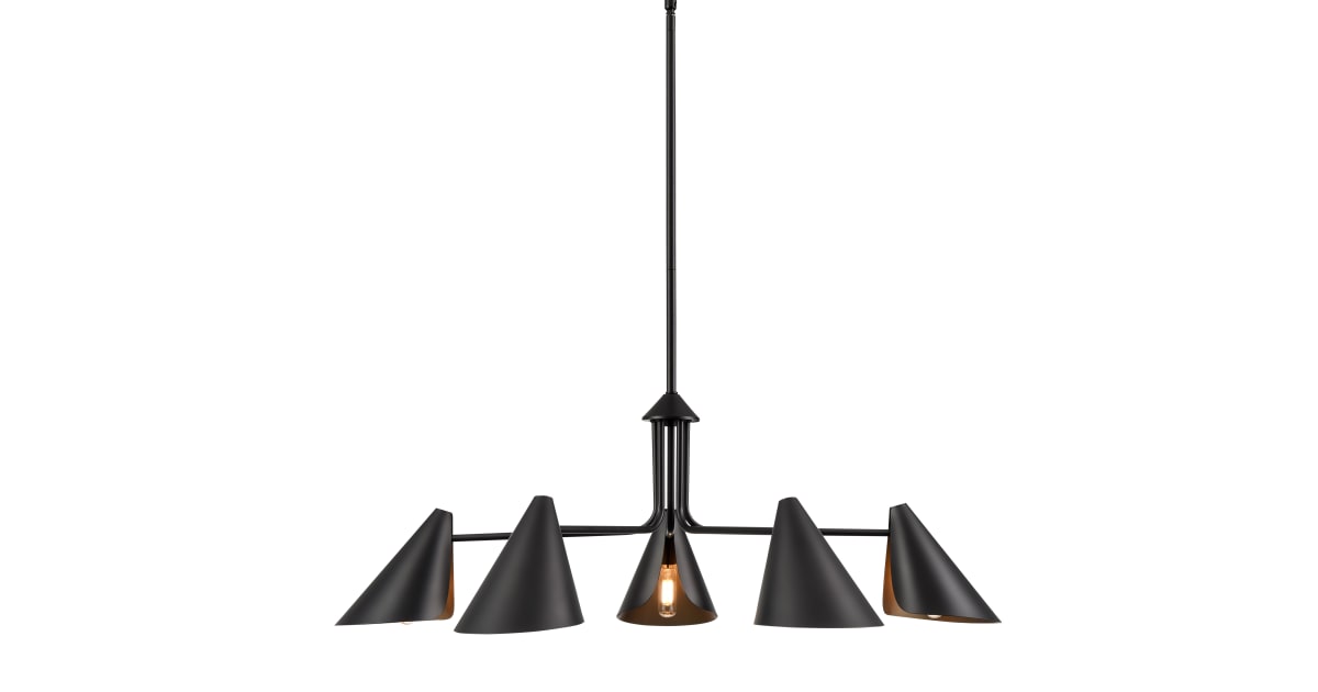 Millennium Lighting 99005-MB Warhol 5 Light 34" Wide Chandelier | Build.com