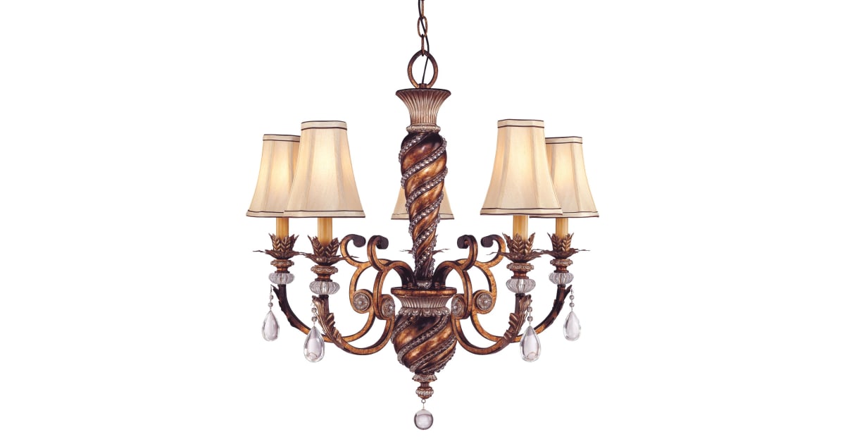 Minka Lavery 1745 206 5 Light 1 Tier Crystal Chandelier from the Aston