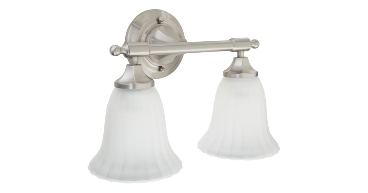 Mirabelle MIRBRKW2LGTBN Boca Raton 2Light Bathroom Vanity