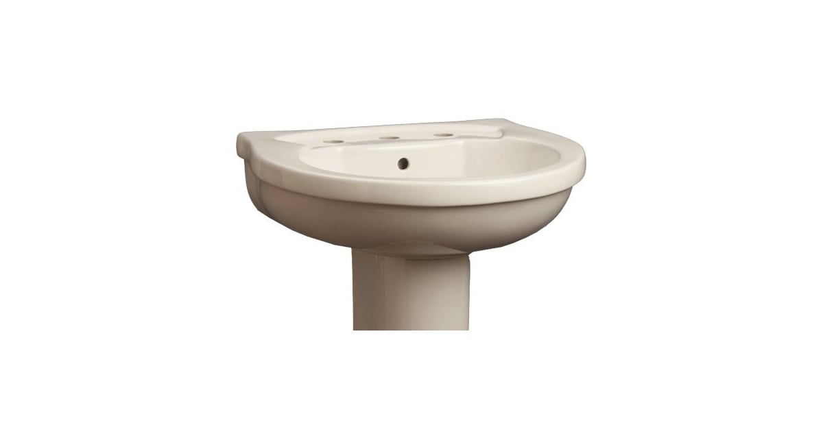 Mirabelle MIRPR358BS 22" Pedestal Sink Top with 3 Holes