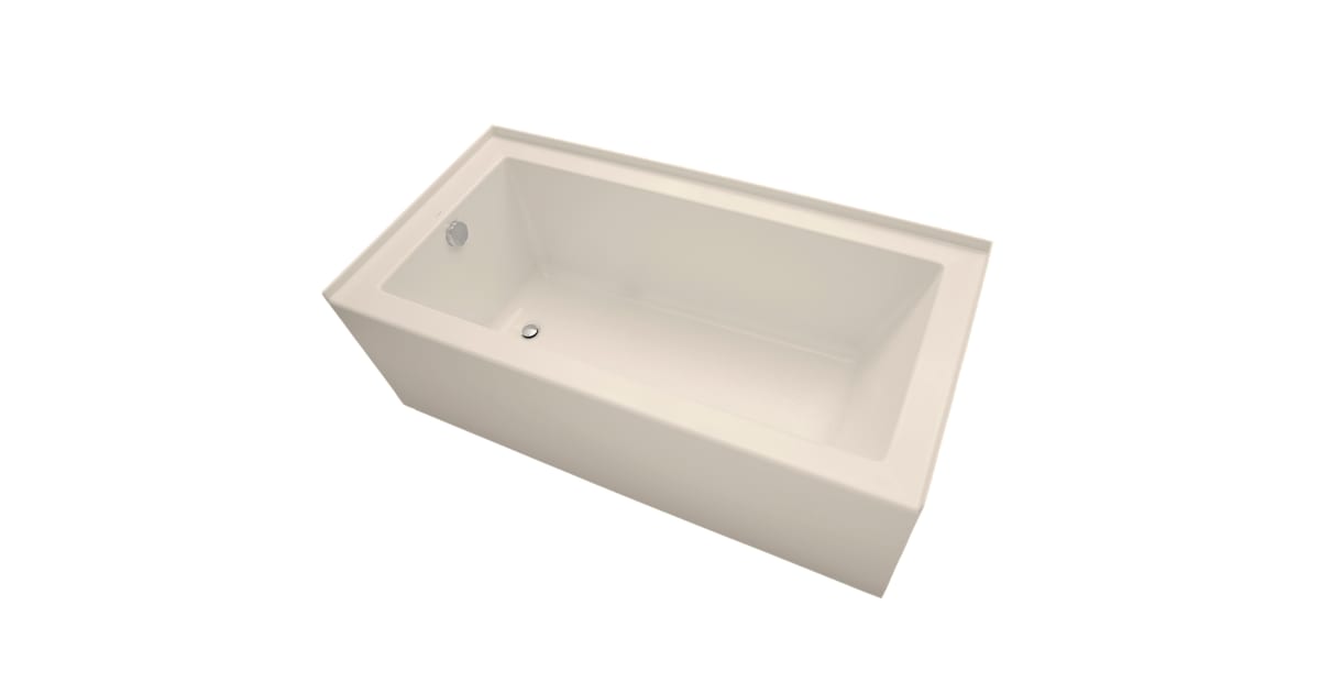 Mirabelle MIRSKS6032LBS 60" X 32" Acrylic Soaking Bathtub