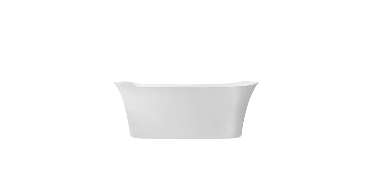 Miseno 258059 BAT WH Gorizia 59 quot Free Standing Acrylic Soaking Tub with