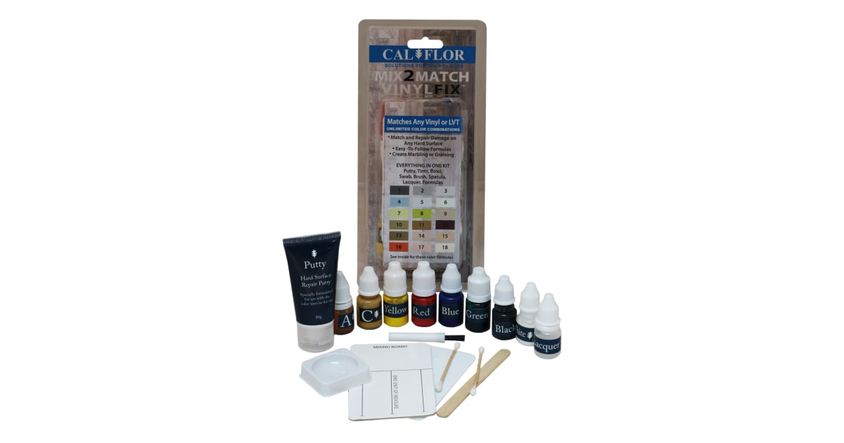 Calflor FL49106CF VinylFix, Mix2Match Vinyl & LVT Repair Kit