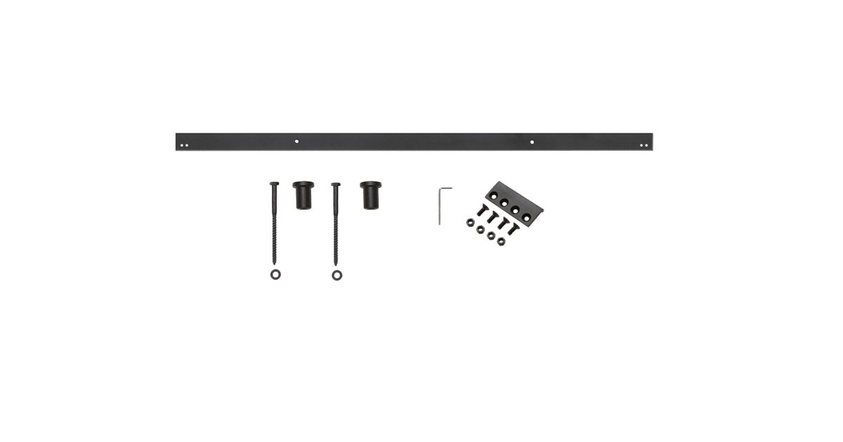 Miseno MBDH0495BK 24" Barn Door Rail Extension Kit