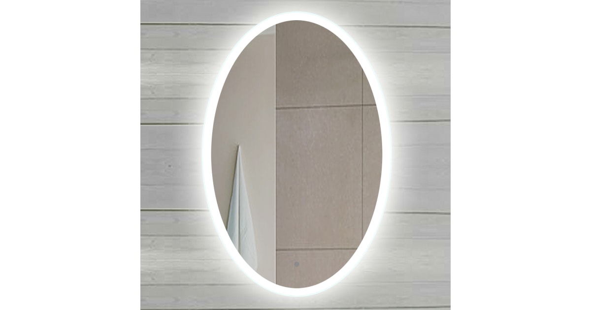 Miseno MM2436LED 24 W x 36 H Oval Frameless Bathroom Build