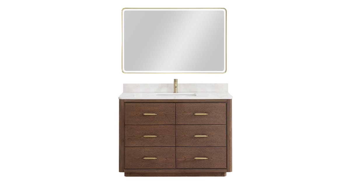 Miseno MV 706548 AD BK Porto 48 quot Free Standing Single Basin Vanity Set