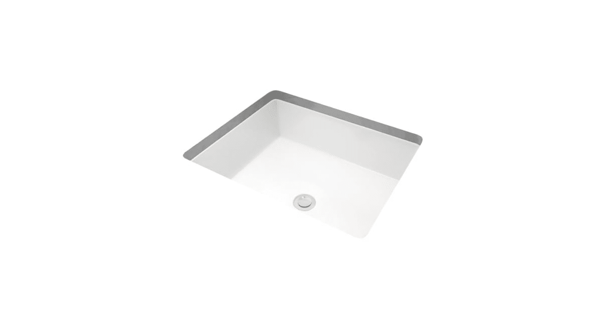 Shop Miseno 19-7/8" Rectangular Undermount Bathroom Sink with Rear Overflow from Build.com on Openhaus