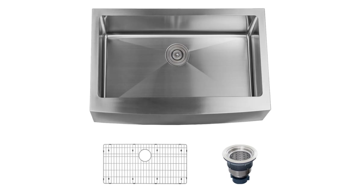 miseno farmhouse single basin stainless steel kitchen sink mno