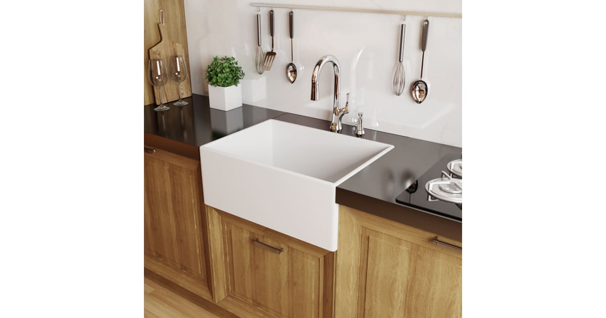 miseno farmhouse single basin stainless steel kitchen sink