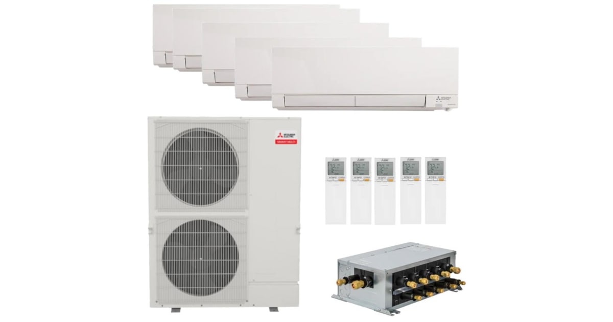 Mitsubishi MXZSM48NAM 5MSZFS09NA 48,000 BTU Cooling /