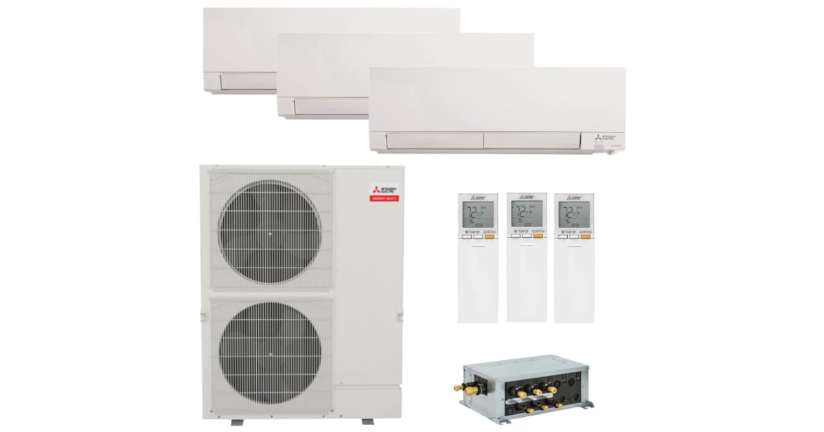 Mitsubishi MXZSM48NAM MSZFS12NA 2MSZFS18NA 48,000 BTU