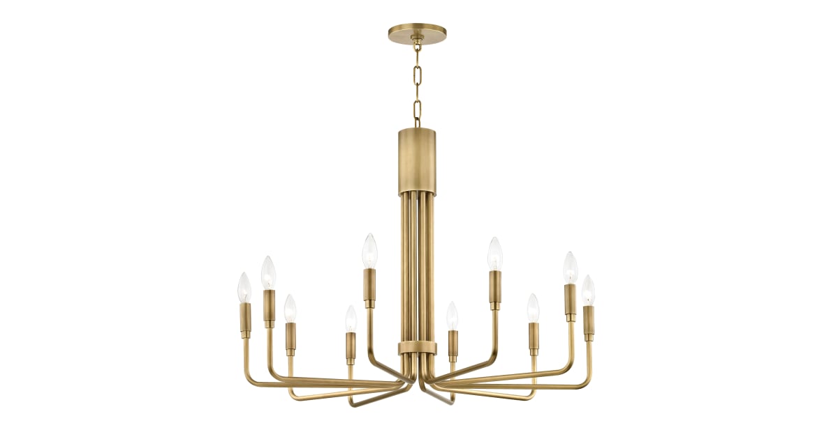 Mitzi H261810-AGB Brigitte 10 Light 32" Wide Chandelier | Ferguson Home